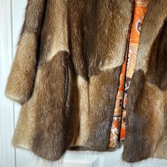 Vintage Daytons Genuine Fur Raccoon Leather Trim Coat - Picture 5 of 15